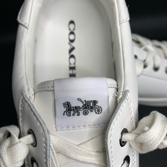 Coach NWT Women's Porter Sneaker White Size 10b - Picture 5 of 8